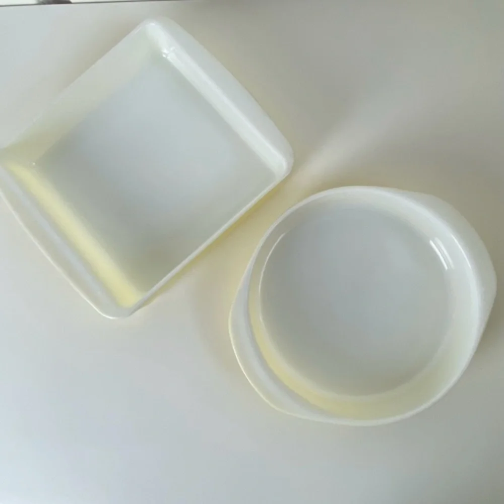 2 Rare Vintage Pyrex 1955-56 Yellow Speckled Desert Dawn Series Baking Dishes - Picture 12 of 16